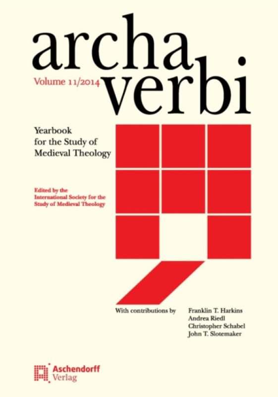 Aschendorff Verlag GmbH & Co. KG Archa Verbi 11/2014