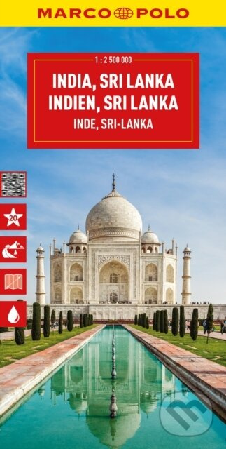 Indie, Srí Lanka 1:2 500 000 / cestovní mapa MARCO POLO - kniha z kategorie Zdraví a životní styl
