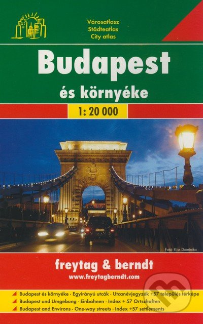 Budapešť 1:20 000 (Városatlasz/Städteatlas/City atlas)