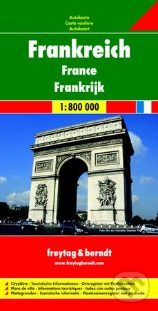 Frankreich 1:800 000 (Automapa - Platná do r. 2019)