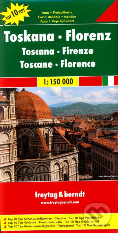 Toskana, Florenz 1:150 000 (Automapa - Platná do r. 2020)