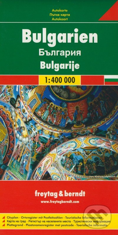 AK 0902 Bulharsko 1:400 000 / automapa + mapa volného času FREYTAG-BERNDT, spol. s r.o.