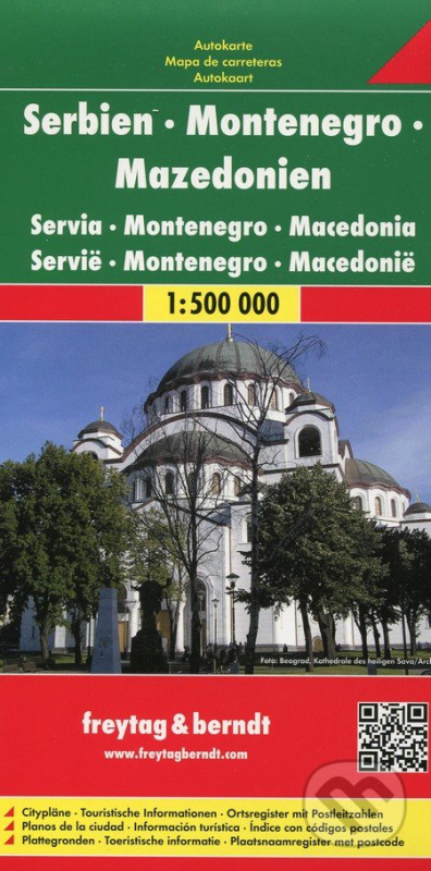 Serbien, Montenegro, Mazedonien 1:500 000 (Automapa)