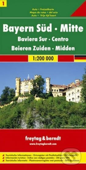 Bayern Süd-Ober-und Niederbayern-Schwaben/Bavorsko-jih,střed 1:200T/automapa