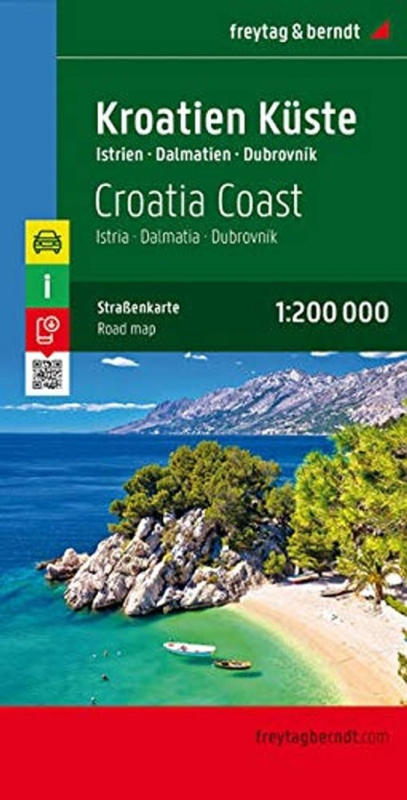 Kroatien Küste 1:200 000 (Istrien, Dalmatien, Dubrovník)