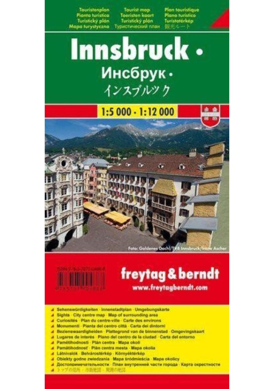 Innsbruck1:5 000-1:12 000 / plán města Freytag-Berndt und Artaria KG