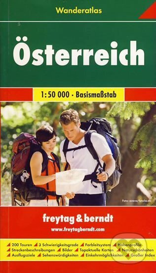 Österreich Wanderatlas  1:50 000/Turistický atlas Rakouska (200 túr) 1:50 000