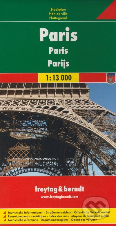 Paris 1:13 000 (Mapa mesta - platná do konca 2018)