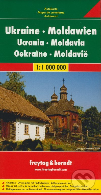 Ukraine, Moldawien 1:1 000 000 (Automapa - Platná do r. 2019)