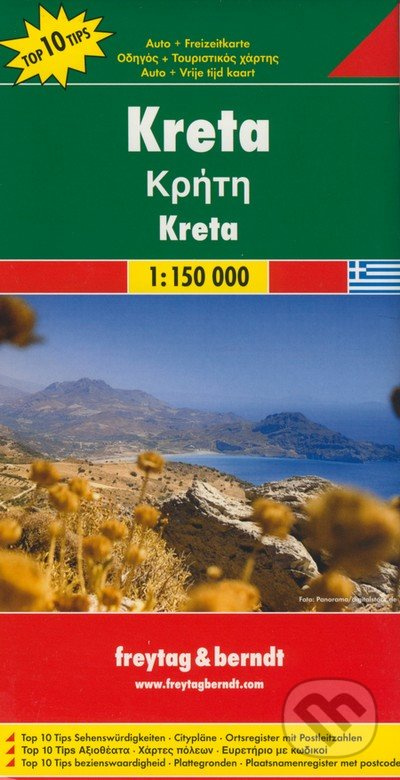 Kreta 1:150 000 (Auto + Freizeitkarte - Platná do r. 2019)