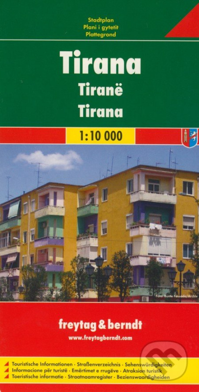 Tirana 1:10 000 (Plán mesta)