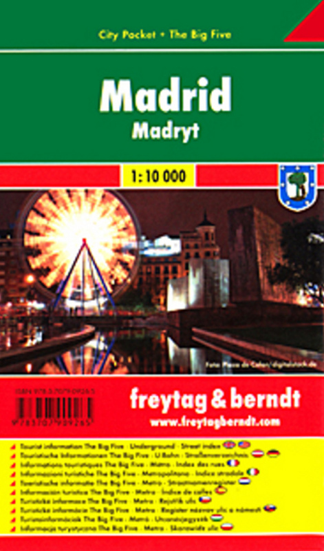 Madrid 1:10 000 (Mapa mesta - vrecková - Platná do konca roka 2022)