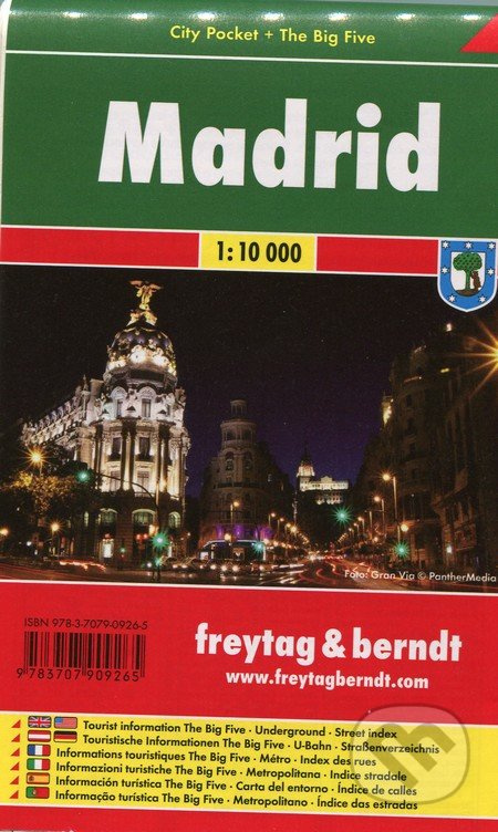 Madrid 1:10 000 (Mapa mesta - vrecková - Platná do konca roka 2022)