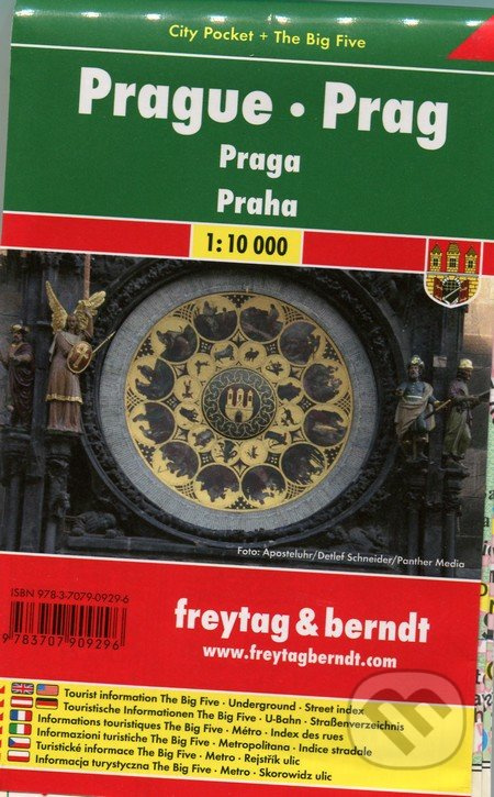 Prague 1:10 000 (Mapa mesta - vrecková - Platná do konca roka 2021)