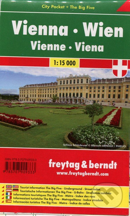 Vienna 1:15 000 (Mapa mesta - vrecková - Platná do konca roka 2020)