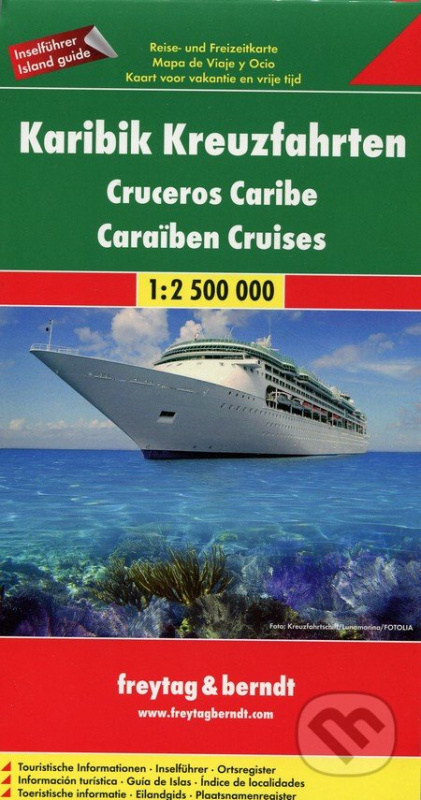 Karibik Kreuzfahrten 1:2 500 000 (Travel and leisure map)