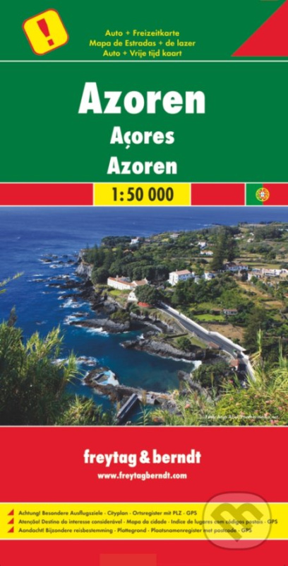 Azoren 1:50 000 (Automapa - Platná do r. 2020)
