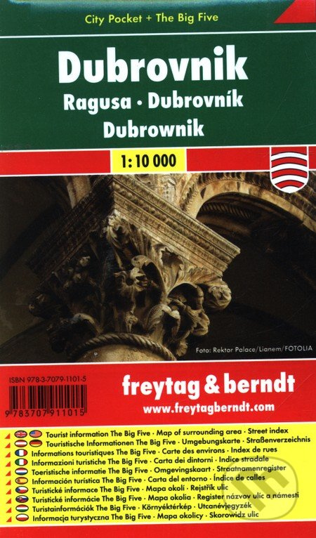 Dubrovnik 1: 10 000 (Mapa mesta)