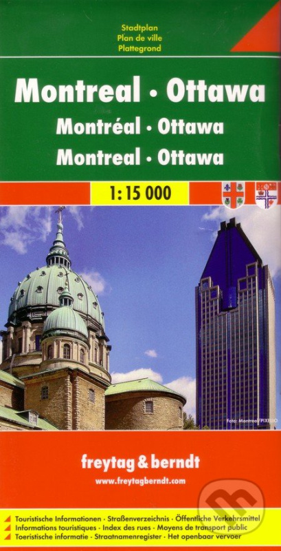 Montreal, Ottawa 1:15 000 (Mapa mesta)