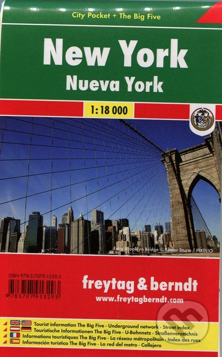 New York 1:18 000 (Mapa mesta - vrecková)
