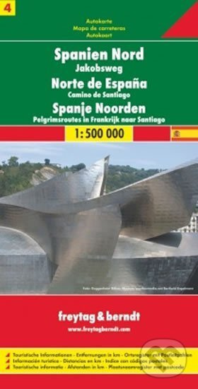 Španělsko - sever, Svatojakubská cesta 1:400T/automapa