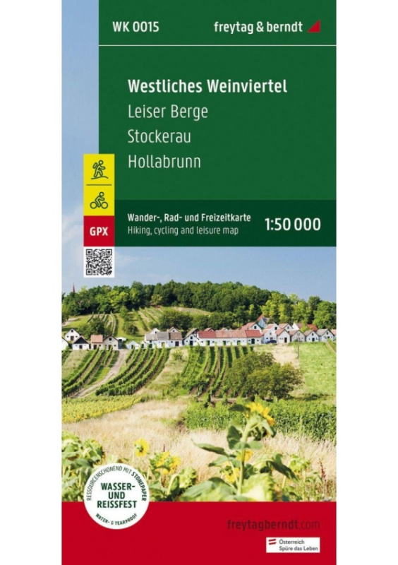 Západní Weinviertel 1:50 000 / turistická, cyklistická a rekreační mapa FREYTAG-BERNDT, spol. s r.o.
