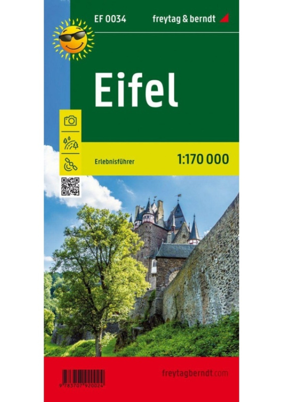 Eifel, průvodce dobrodružstvím 1:170 000 / turistická a cykloturistická mapa Freytag-Berndt und Artaria KG