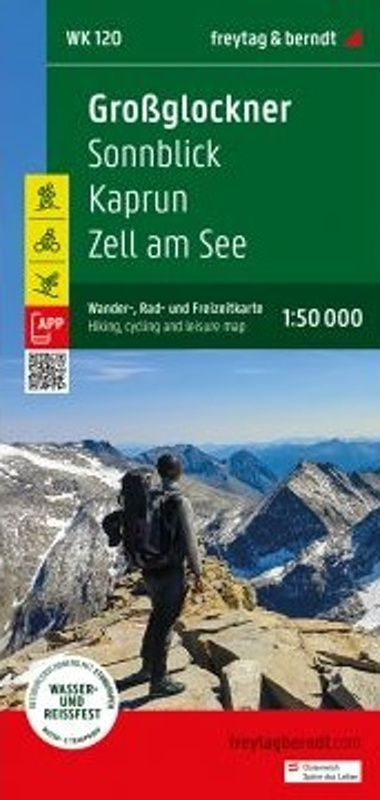 Großglockner - Sonnblick - Kaprun - Zell am See 1:50 000 / turistická mapa Freytag-Berndt und Artaria KG
