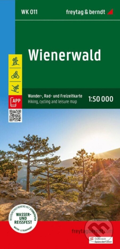 Vídeňský les 1:50 000 (turistická, cyklistická a rekreační mapa)