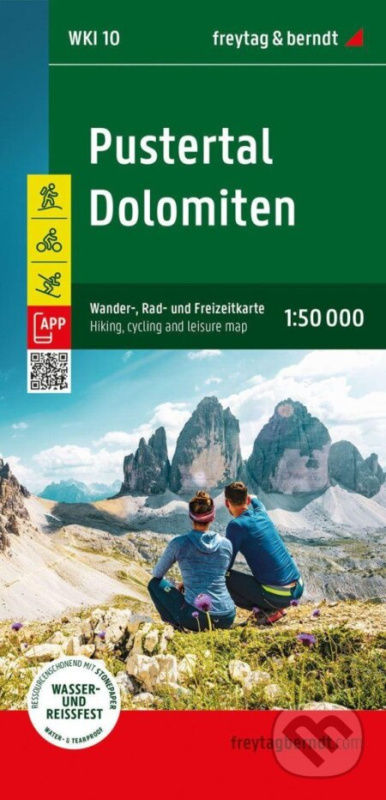 Pustertal - Dolomity 1:50 000 (turistická, cyklistická a rekreační mapa) - kniha z kategorie Mapy Evropy