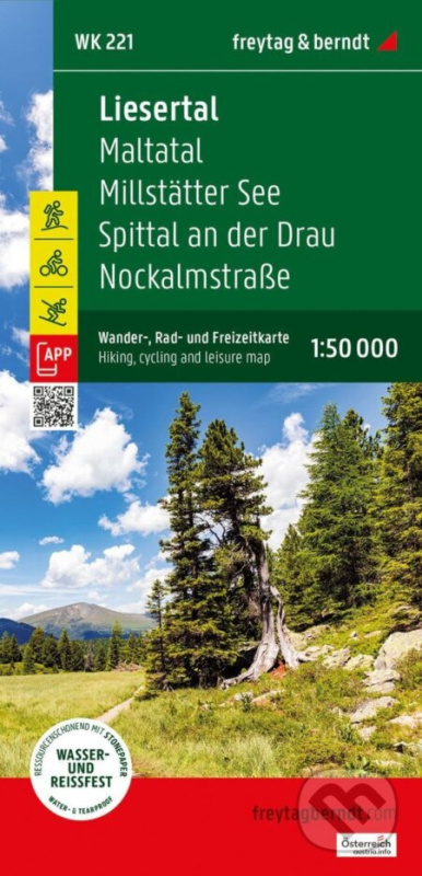 Liesertal - Maltatal - Millstätter See - Spittal an der Drau - Nockalmstraße 1:50 000 / turistická mapa