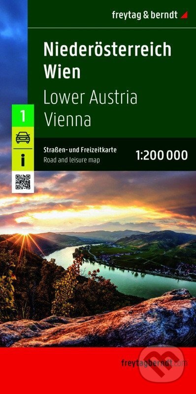 Dolní Rakousko - Vídeň 1:200 000 / silniční a rekreační mapa