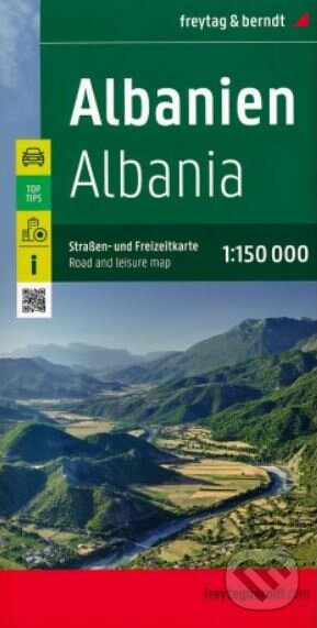 Albánie 1:150 000 / silniční mapa + rekreační mapa FREYTAG-BERNDT, spol. s r.o.