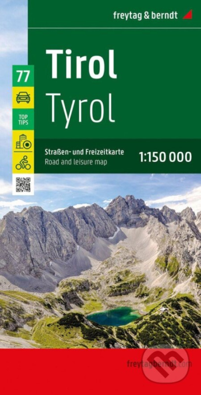 Tyrolsko 1:150 000 / silniční a rekreační mapa