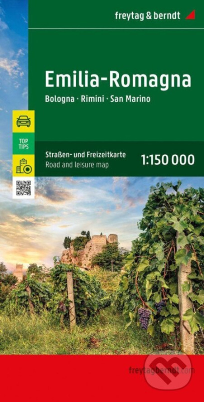 Emilia Romagna 1:150 000 / mapa ulic a volného času