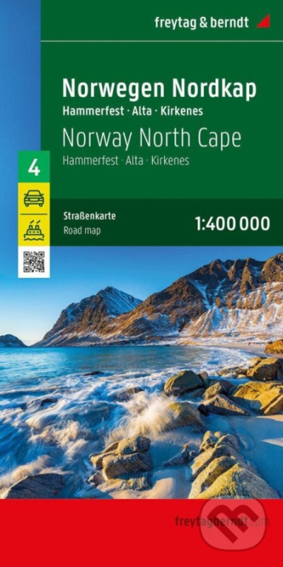 Norsko Severní mys (Hammerfest - Alta - Kirkenes) 1:400 000 / cestovní mapa