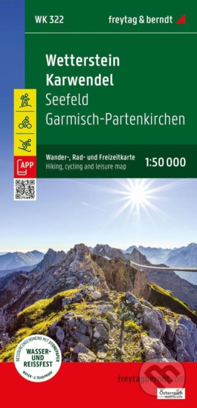 Wetterstein - Karwendel 1:50 000 / turistická, cyklistická a rekreační mapa