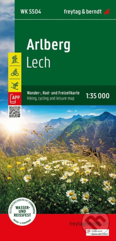 Arlberg 1:35 000 / turistická, cyklistická a rekreační mapa - kniha z kategorie Mapy Evropy
