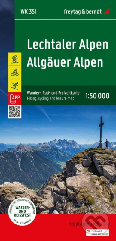 Lechtalské Alpy - Allgäuské Alpy 1:50 000 / turistická, cyklistická a rekreační mapa - kniha z kategorie Mapy Evropy