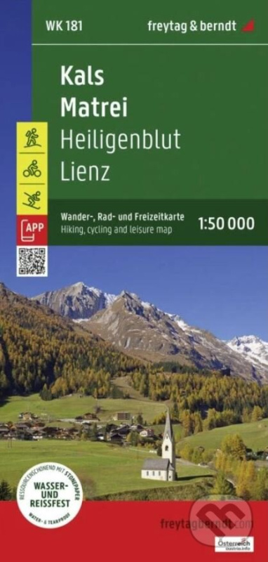 Kals, Matrei, Heiligenblut, Lienz 1: 50 000
