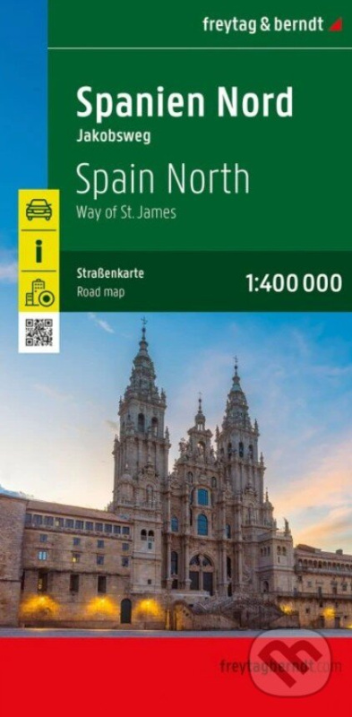 Severné Španielsko, Svätojakubská cesta 1: 400 000