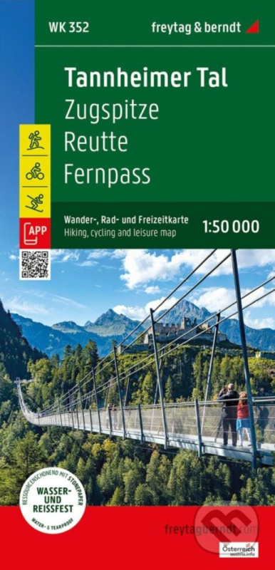Údolí Tannheimer 1:50 000 / mapa pro turistiku, cyklistiku a volný čas - kniha z kategorie Mapy Evropy
