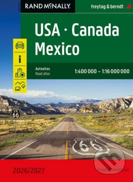 USA, Kanada, Mexiko 1: 400 000/ 16 000 000 autoatlas - kniha z kategorie Mapy Ameriky