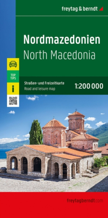 Severní Makedonie 1:200 000 / automapa + volnočasová mapa