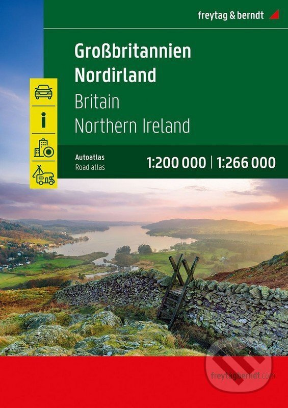 Velká Británie - Severní Irsko 1:200 000 - 1:266 000 / autoatlas