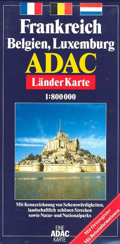 Frankreich, Belgien, Luxemburg 1: 800 000