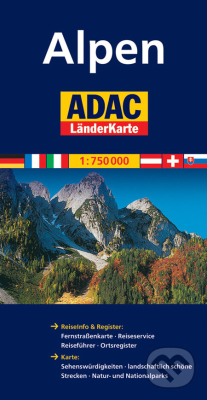 Alpen 1:750 000