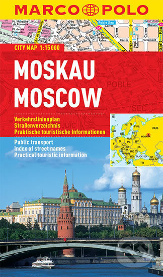 Moskva - lamino - kniha z kategorie Mapy Evropy