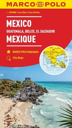 Mexico, Guatemala, Belize, El Salvador / Mexiko (mierka hlavnej mapy: 1: 2 500 000) - kniha z kategorie Mapy Ameriky