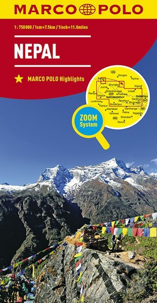 Nepal (mierka hlavnej mapy: 1:750 000 (ZOOM system))